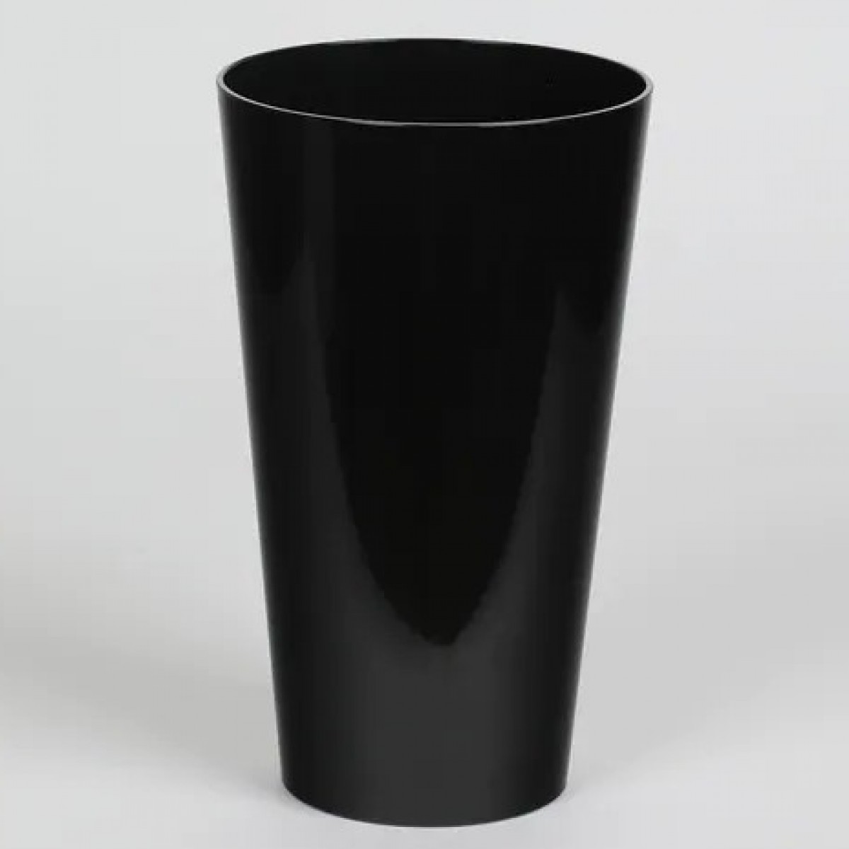 5124 Conical Black 15x25cm Acrylic Vase - 1 No