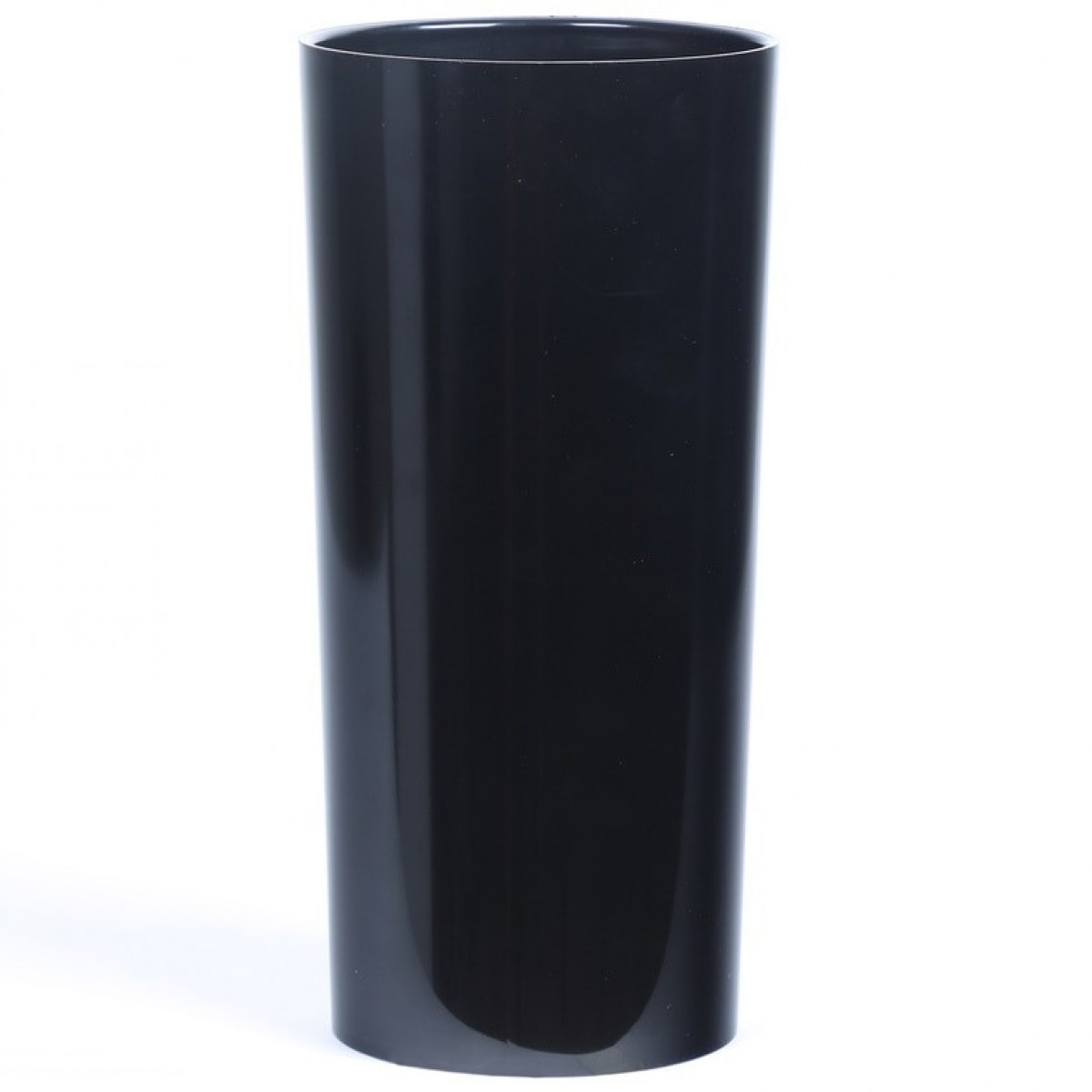 5117 Cylinder Black 12x25cm Acrylic Vase - 1 No
