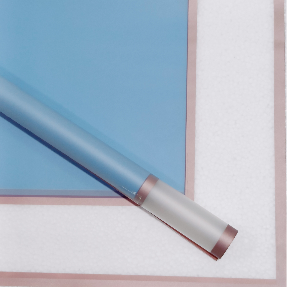 7655 Sky Blue Matt Double Border  58cmx58cm (20 Sheets)