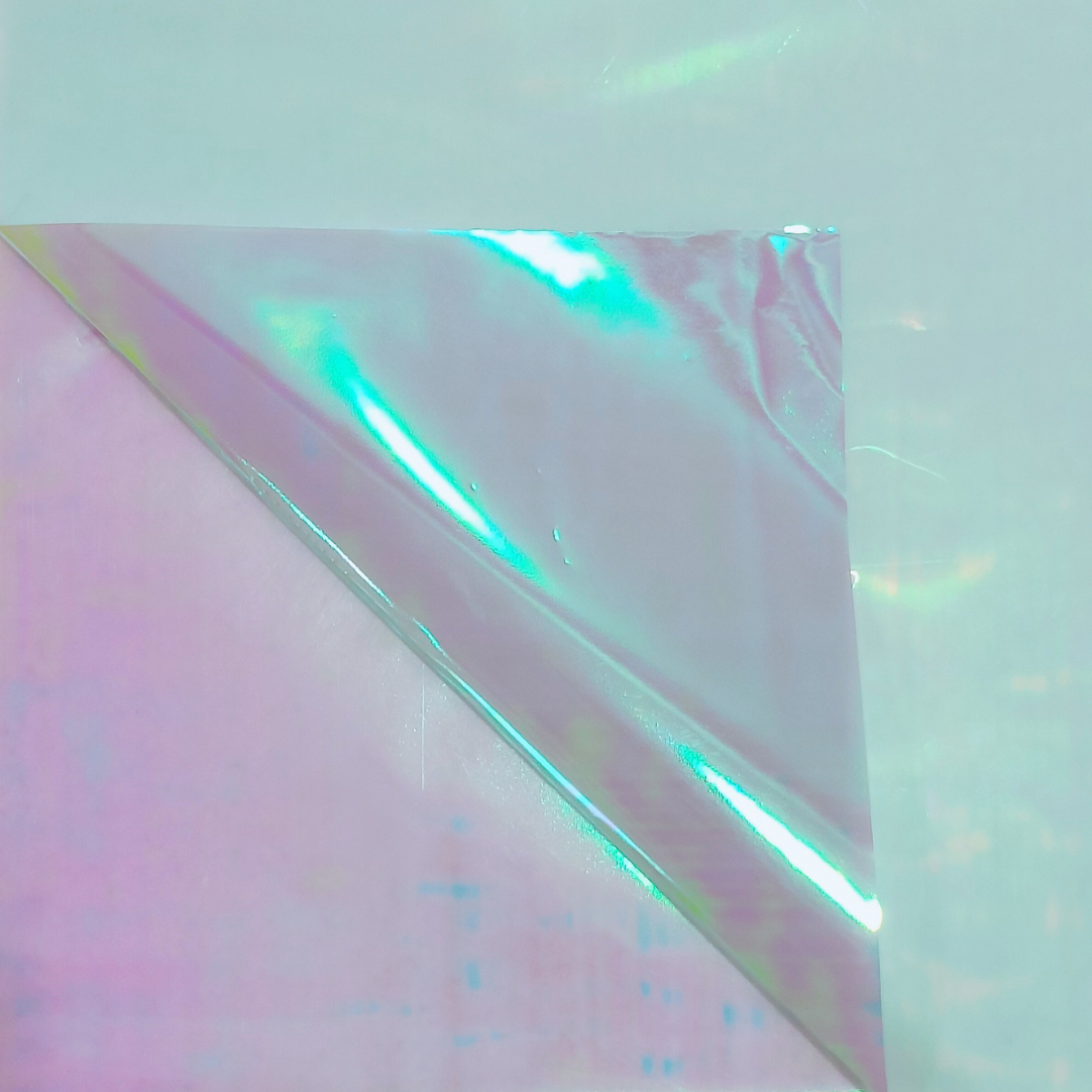 7682 Blue Holographic Print 58x58cm (20 Sheets) Double Sided