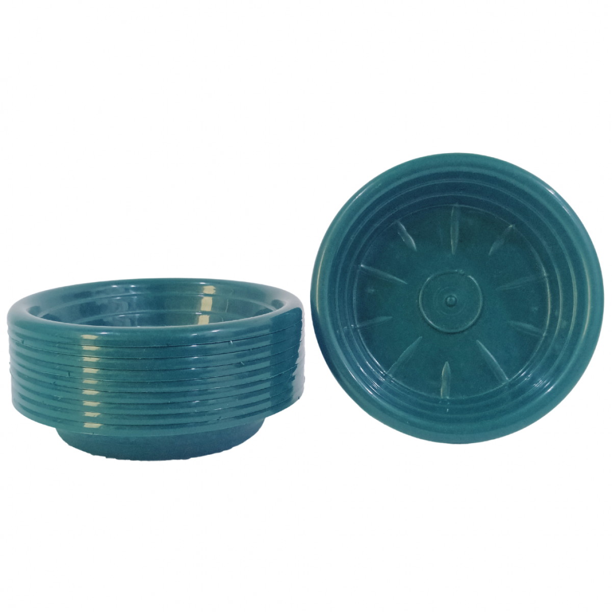 5410 10CM Plastic Tray Green - 10 No