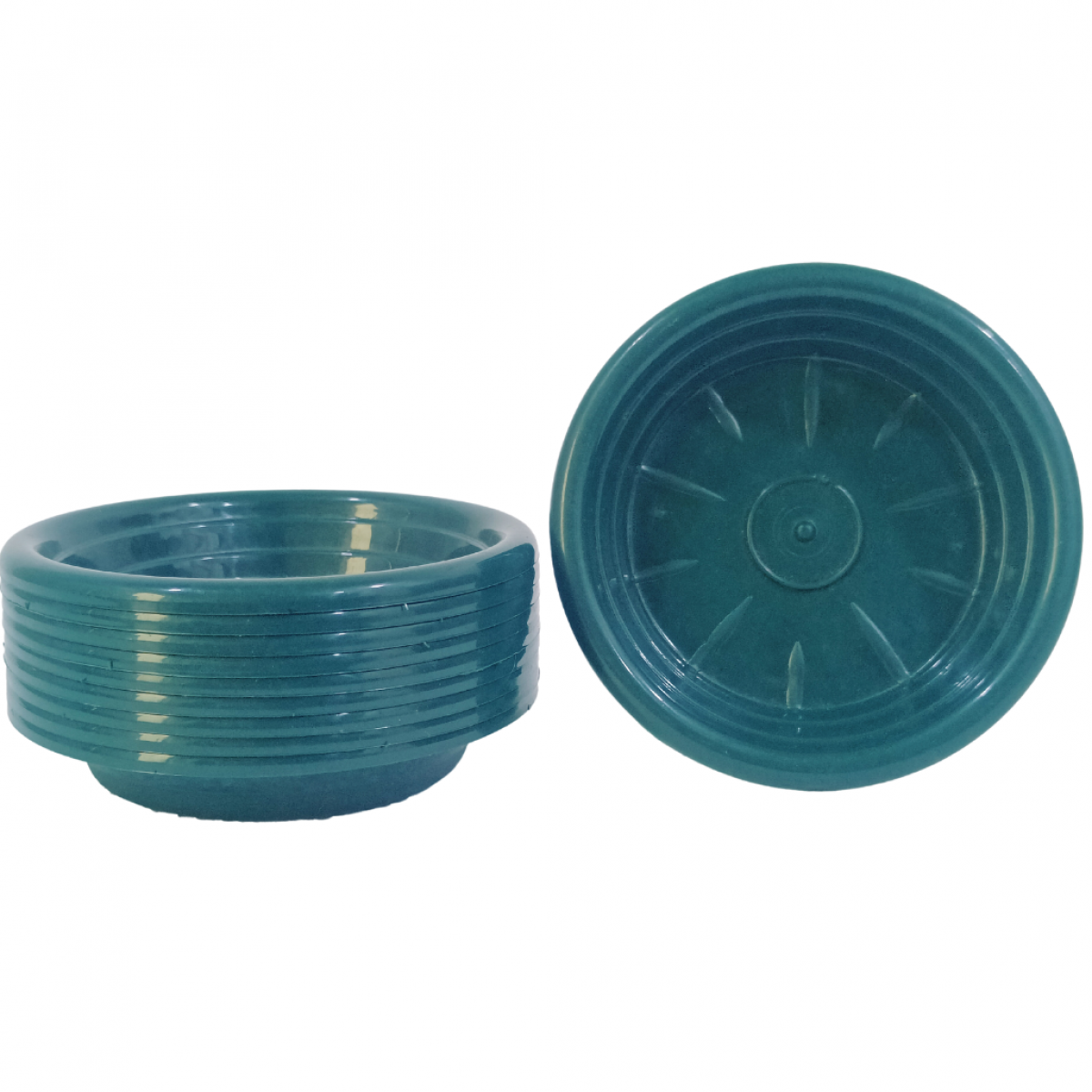 5420 20CM Plastic Tray Green - 10 No