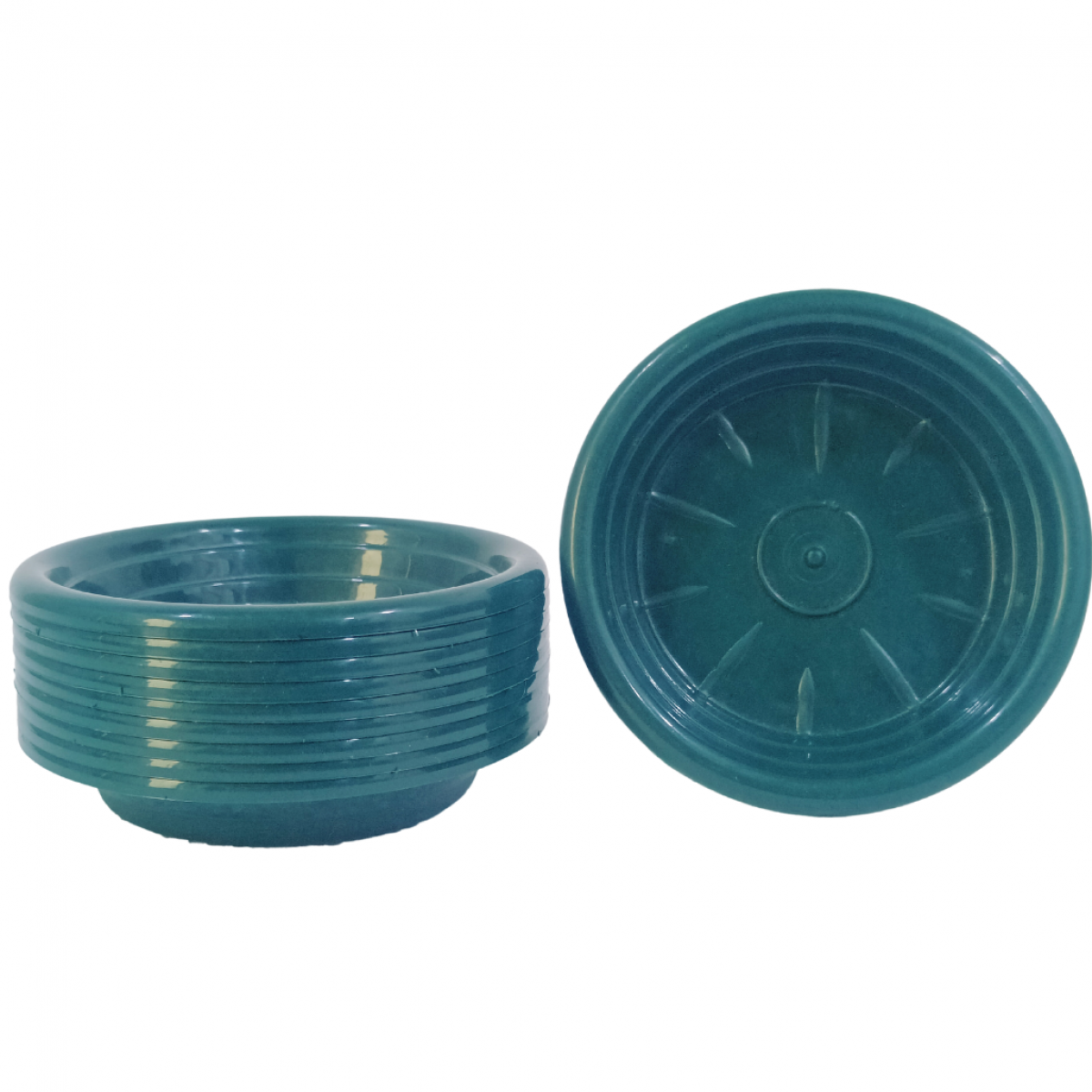 5426 26CM Plastic Tray Green - 10 No