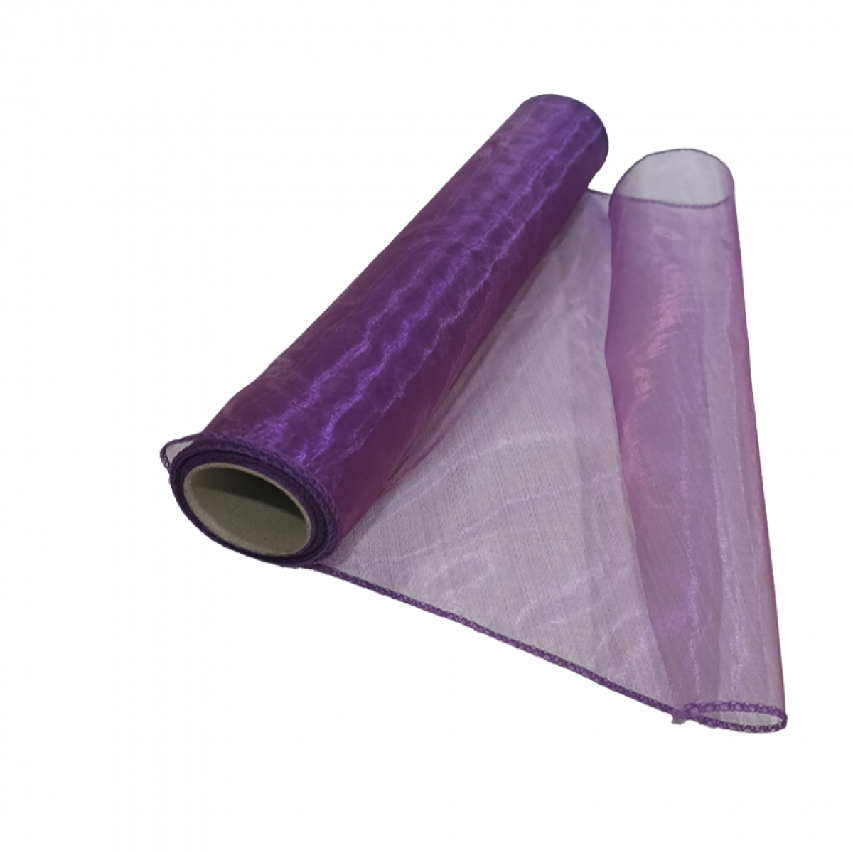 7124 Violet Purple 38cmx9m Organza Fabric - 1 Roll 