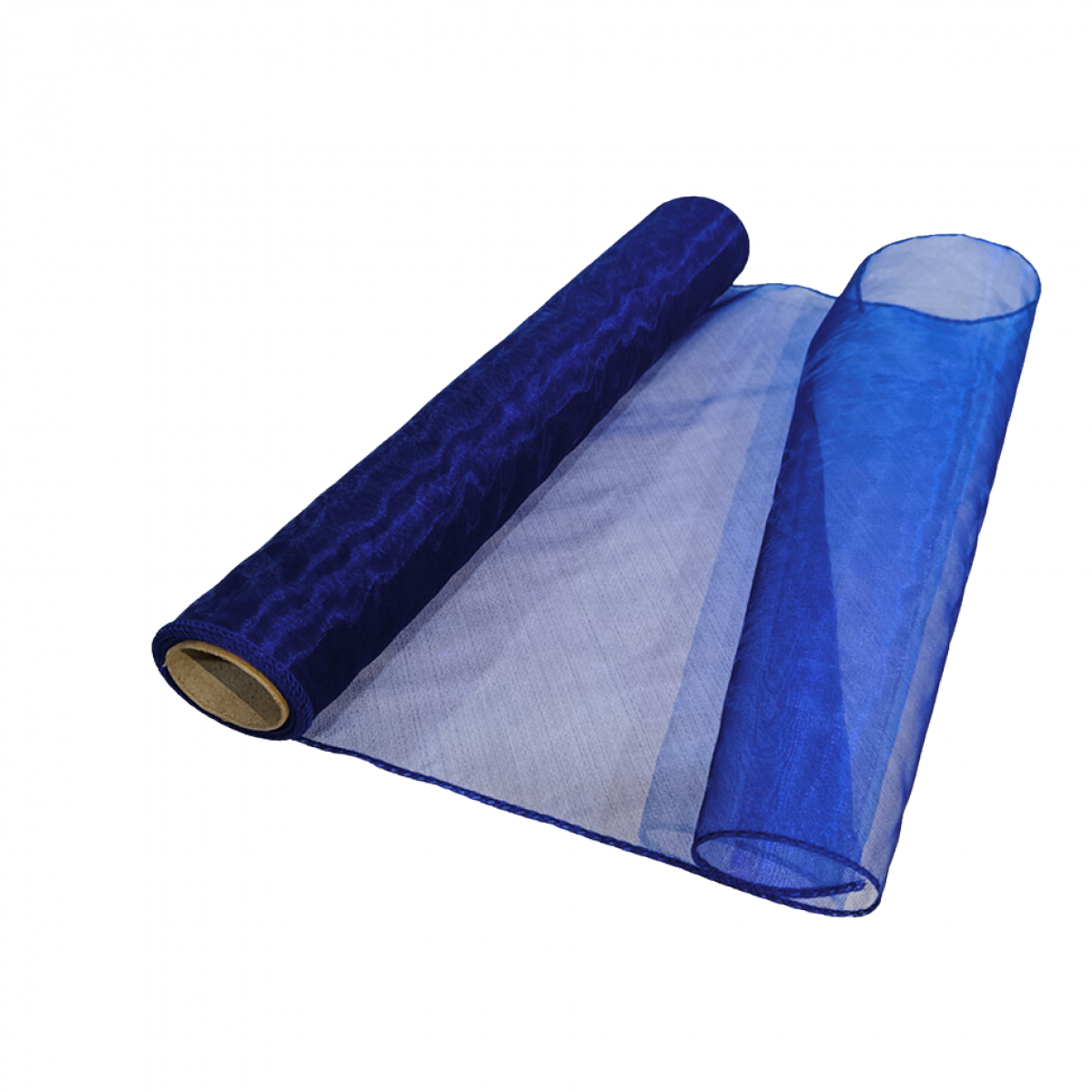 7120 Royal Blue 38cmx9m Organza Fabric - 1 Roll 