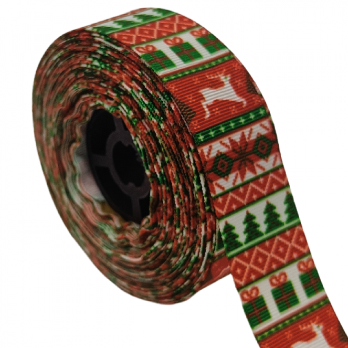 4648 Christmas Horizontal Printed Ribbon 25mmx15mtr (1 No)