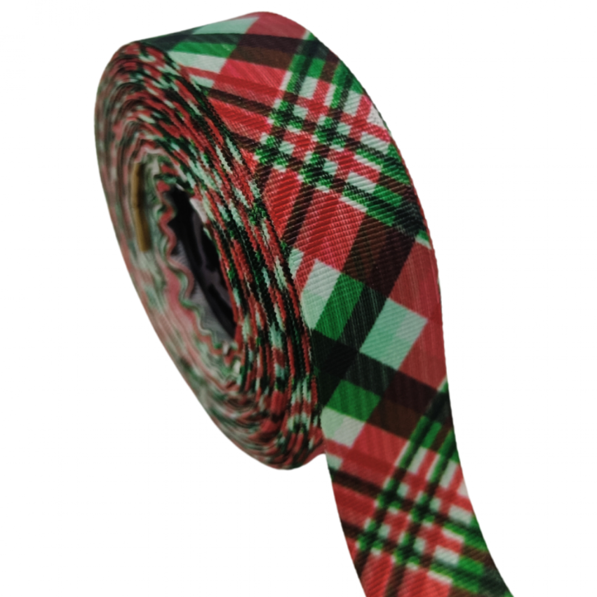 4649 Christmas Chex Printed Ribbon 25mmx15mtr (1 No)