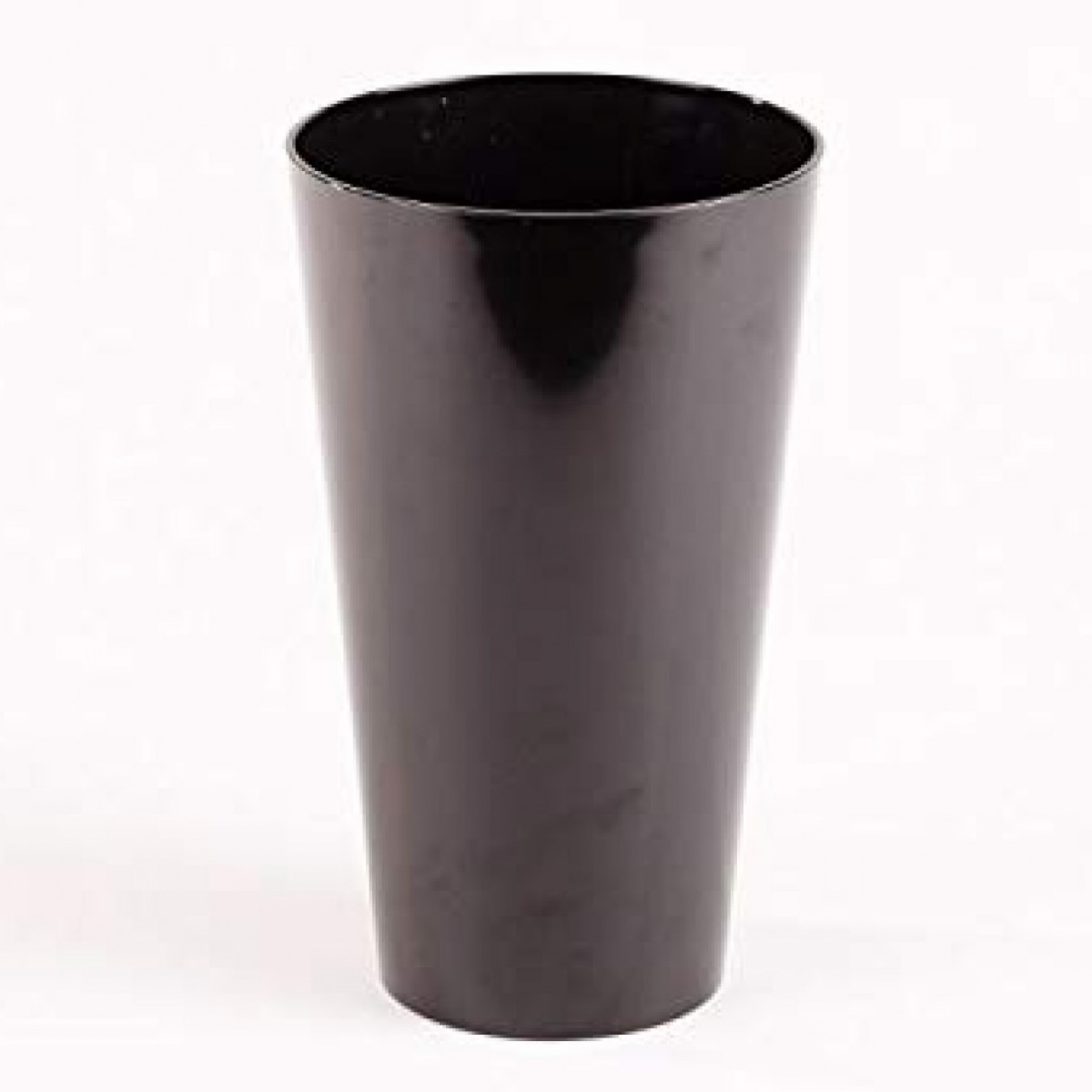 5124 Conical Black 15x25cm Acrylic Vase - 1 No