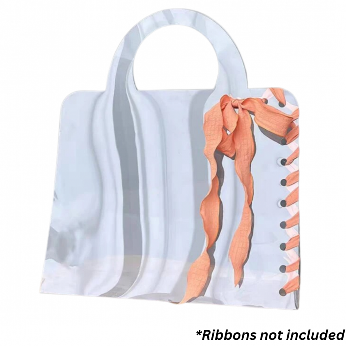5097 Waterproof Clutch Flower Carry Bag Transparent (10 Nos)