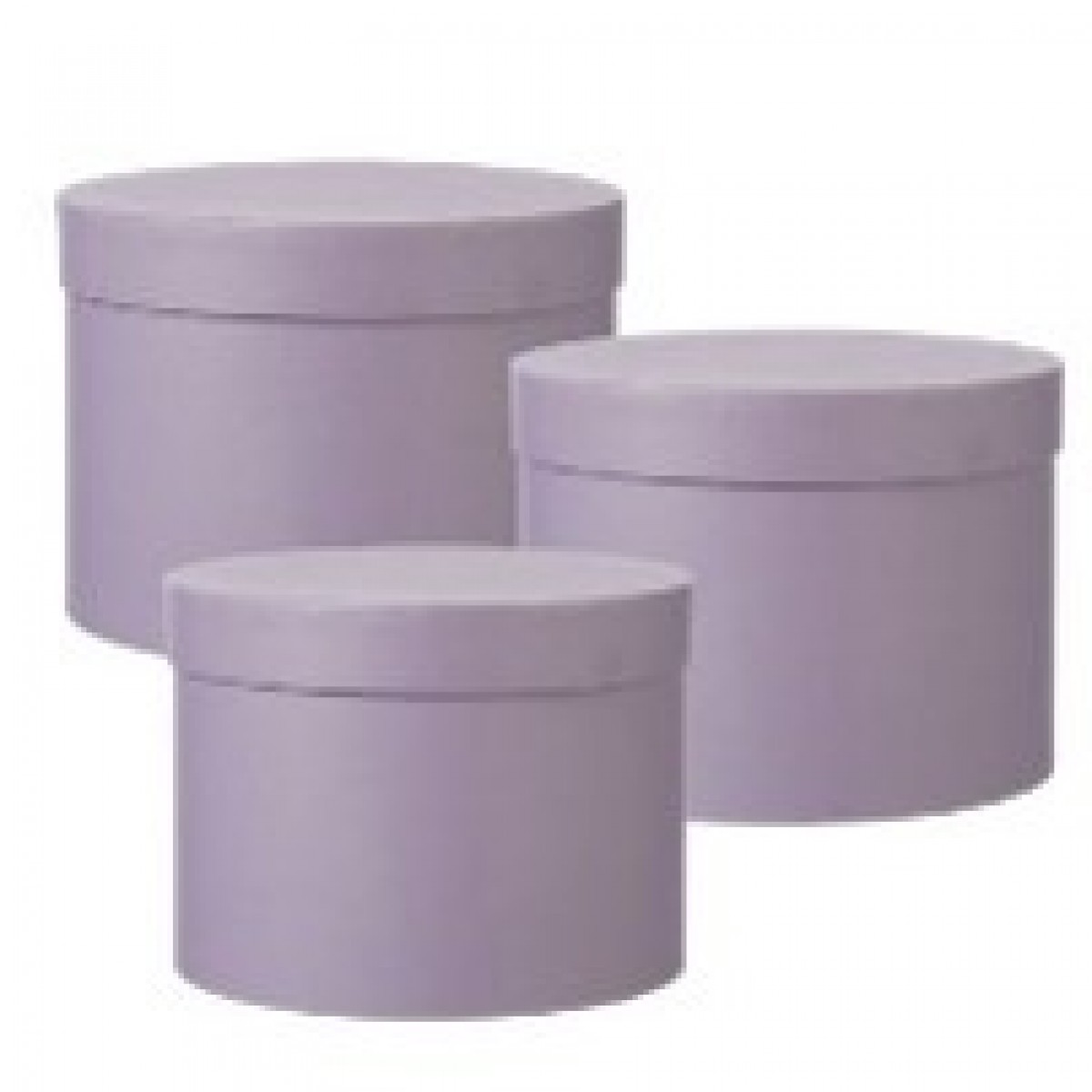 5099 Lilac Macaroon Collection Round Lined Paper Gift Box 3x1