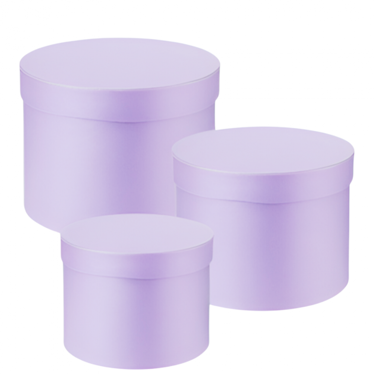 5099 Lilac Macaroon Collection Round Lined Paper Gift Box 3x1