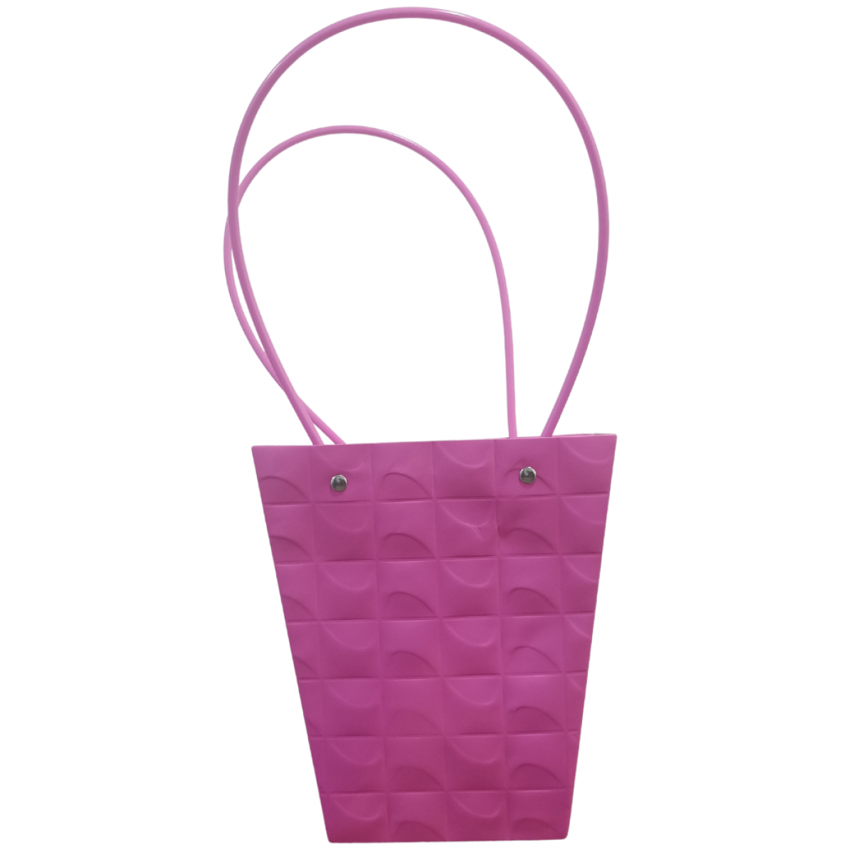 5722 Fusia Pink Conical Embossed Waterproof Paper Flower Bag (10 Nos)