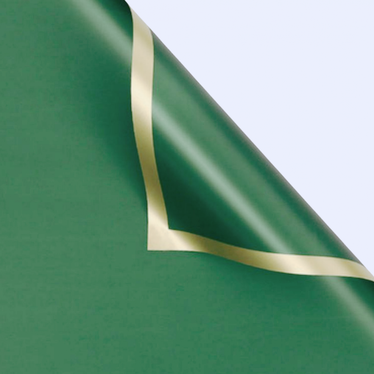 7660 Forest Green Pearl Solid Plain & Border 58x58cm (20 Sheets)