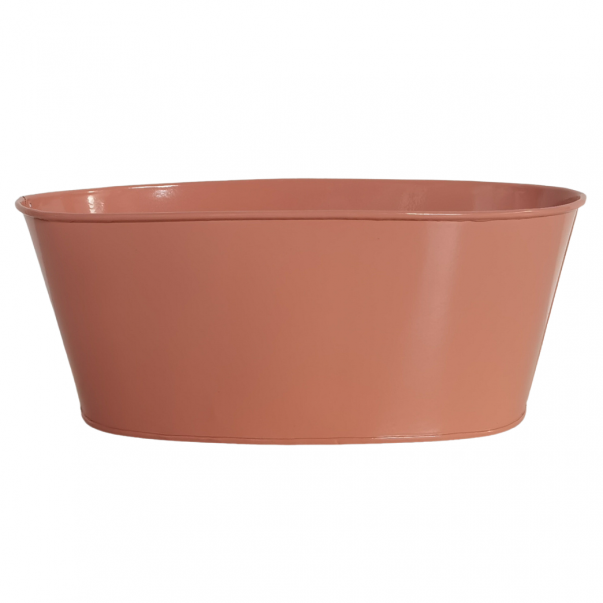 5218 Oval Trough Peach (1 Pc) Tin/Metal Container