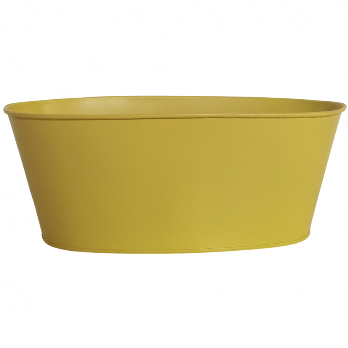5223 Oval Trough Yellow (18pcs) Tin/Metal Container