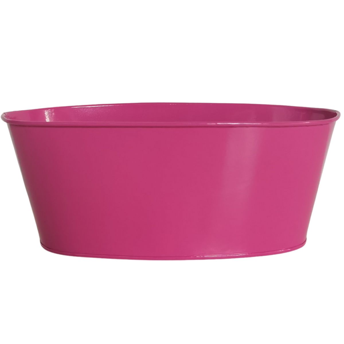 5220 Oval Trough Dark Pink (1Pc) Tin/Metal Container