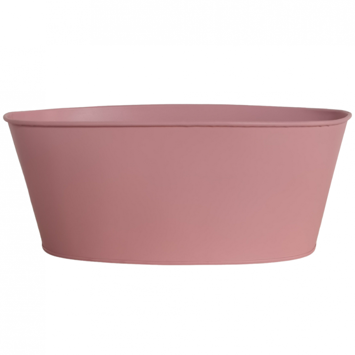 5222 Oval Trough Pink (1Pc) Tin/Metal Container