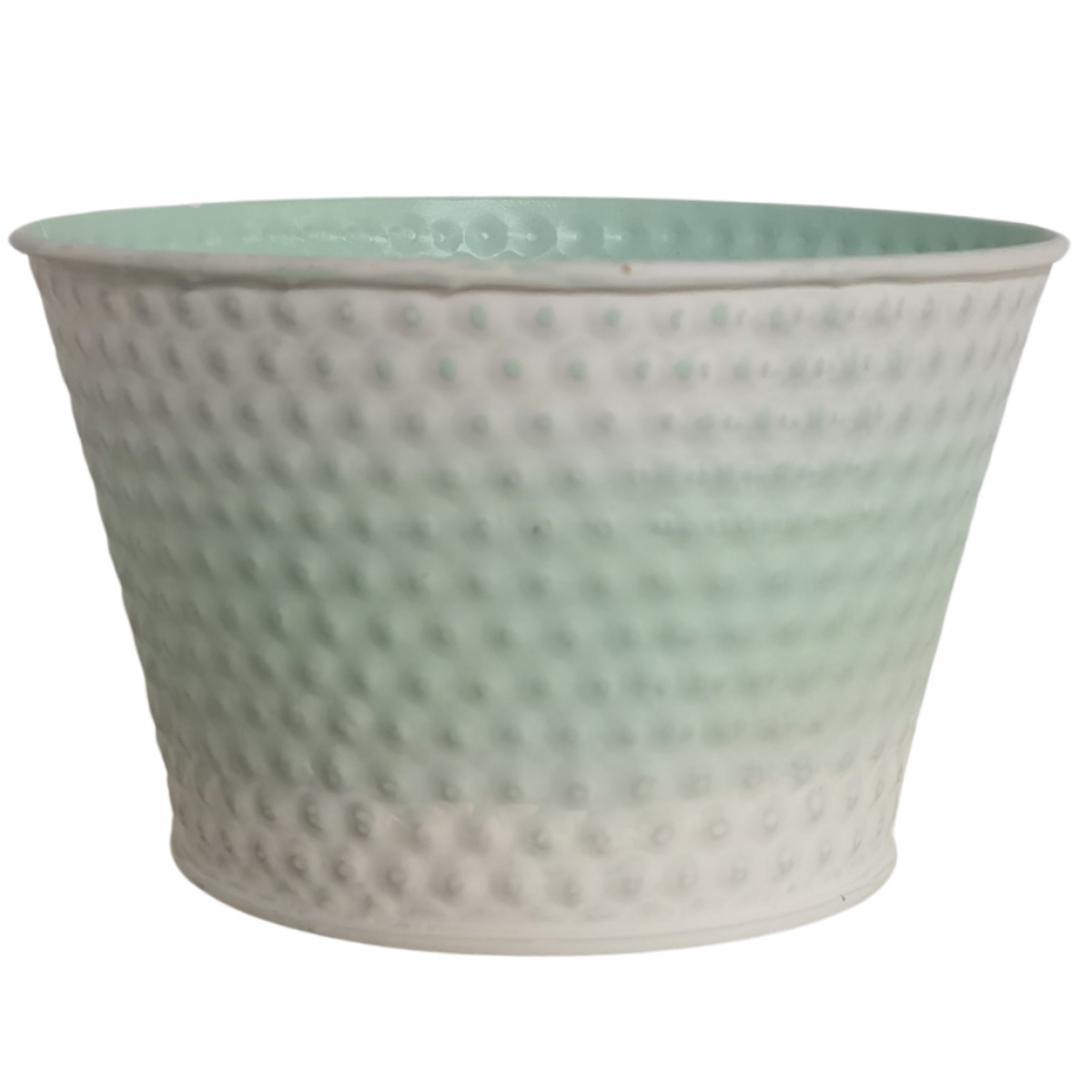 5224 Green Embossed Bowl (20pcs) Tin/Metal Container