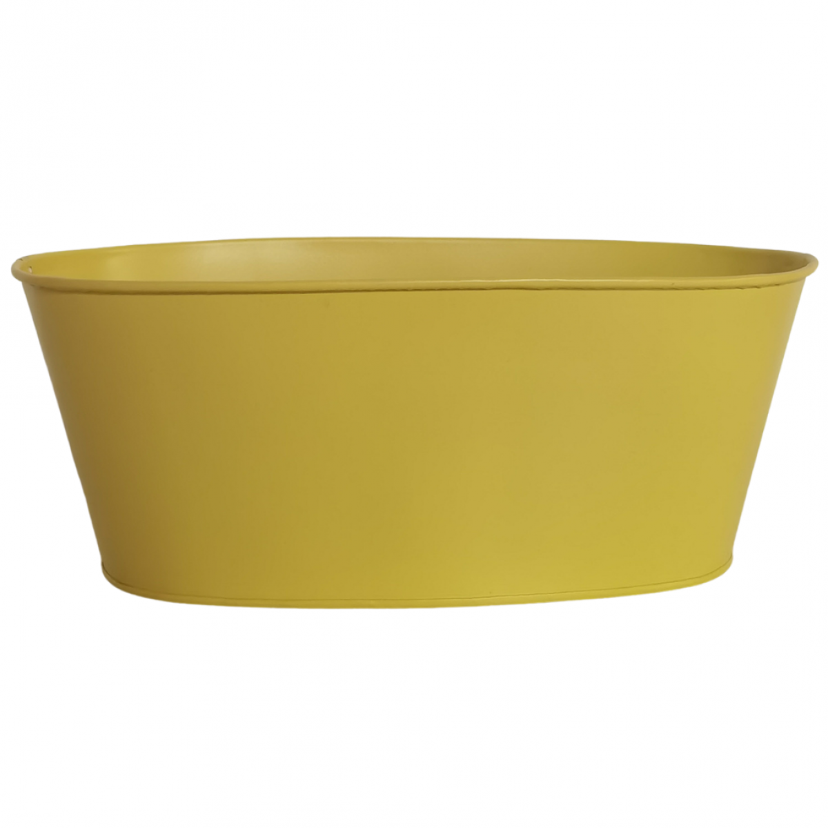 5223 Oval Trough Yellow (1Pc) Tin/Metal Container