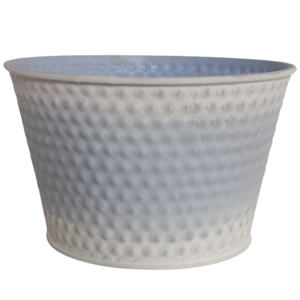 5226 Blue Embossed Bowl (20pcs) Tin/Metal Container
