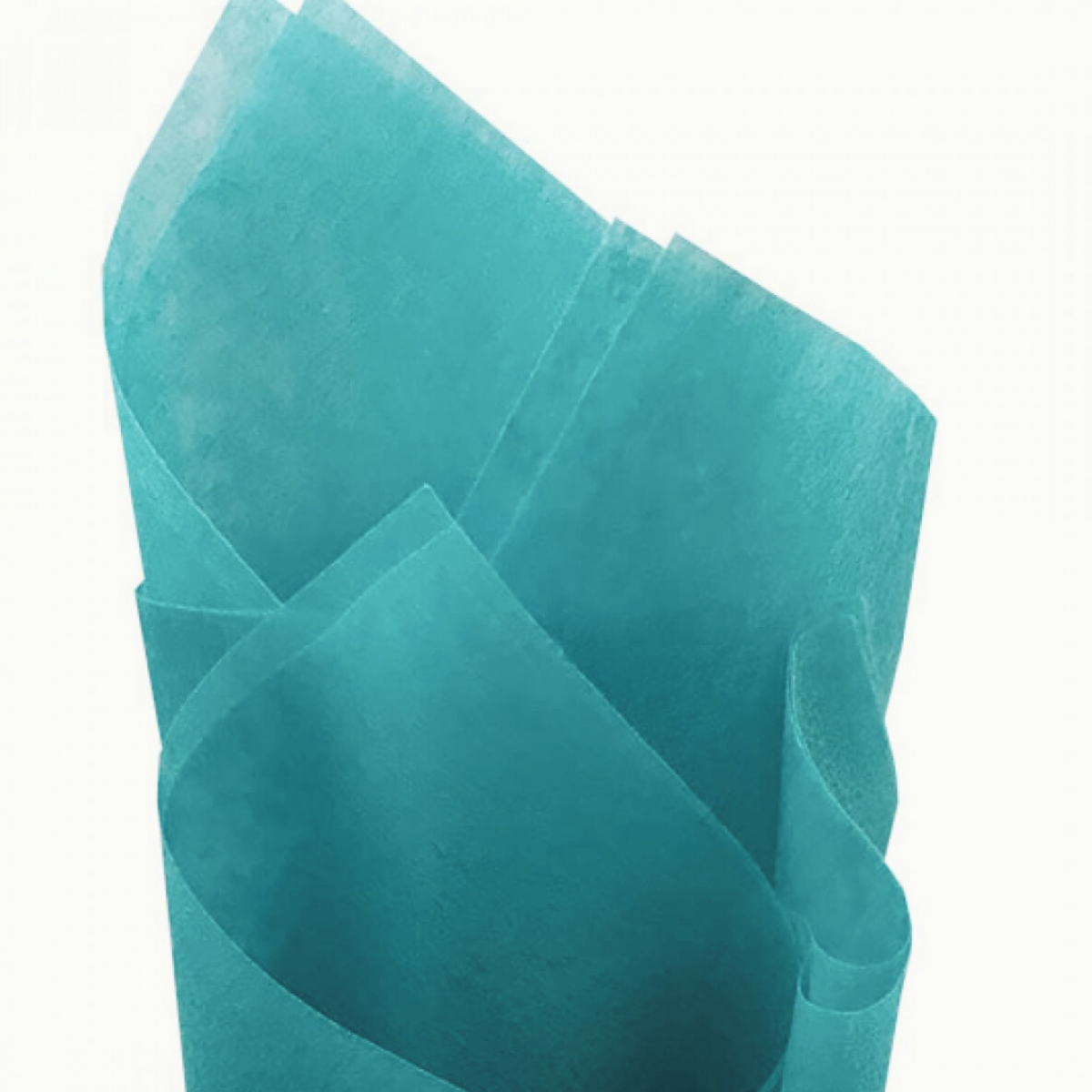 7567 Turquoise Tissue Floral Wraps - 100 Sheets