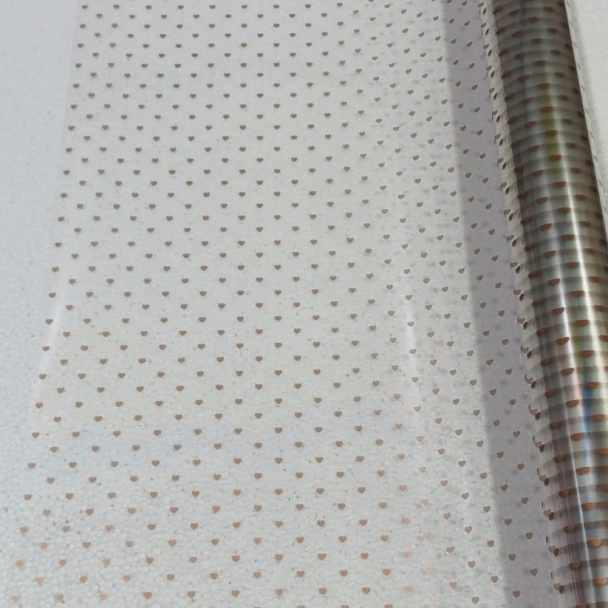 7759 Heart Gold  80cmx25m -1 Roll