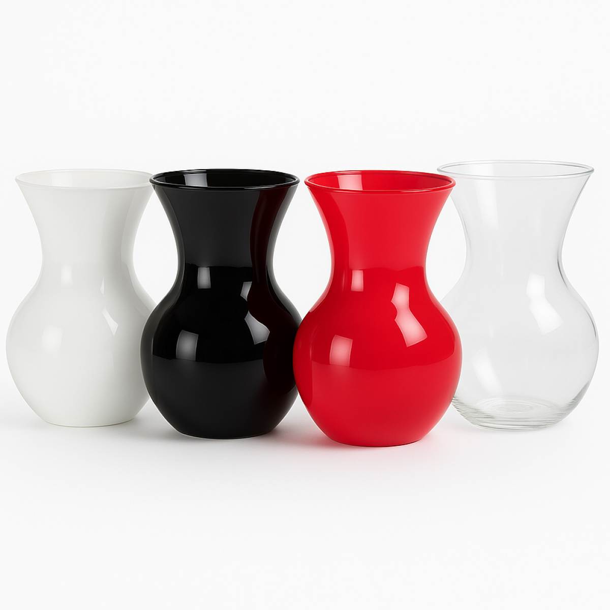 Acrylic Sweetheart Vases For Floral Arrangement & Gifting (11 x 18cm) - 1 no