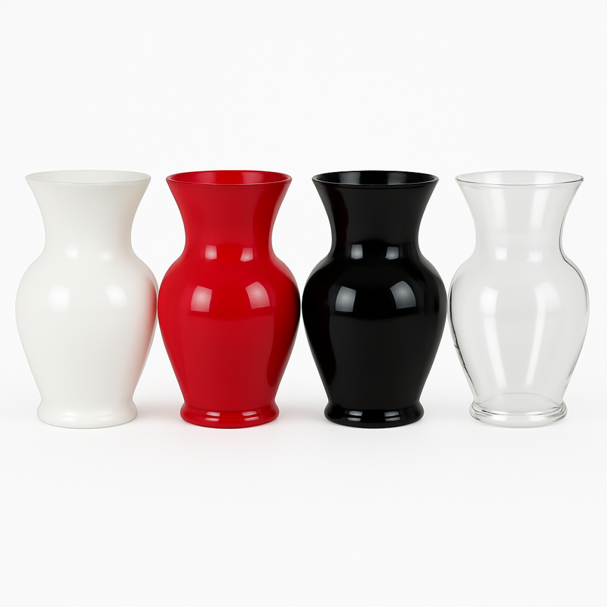 Acrylic Classic Urn Vases For Floral Arrangement & Gifting (8.5 x 18cm) - 1 No