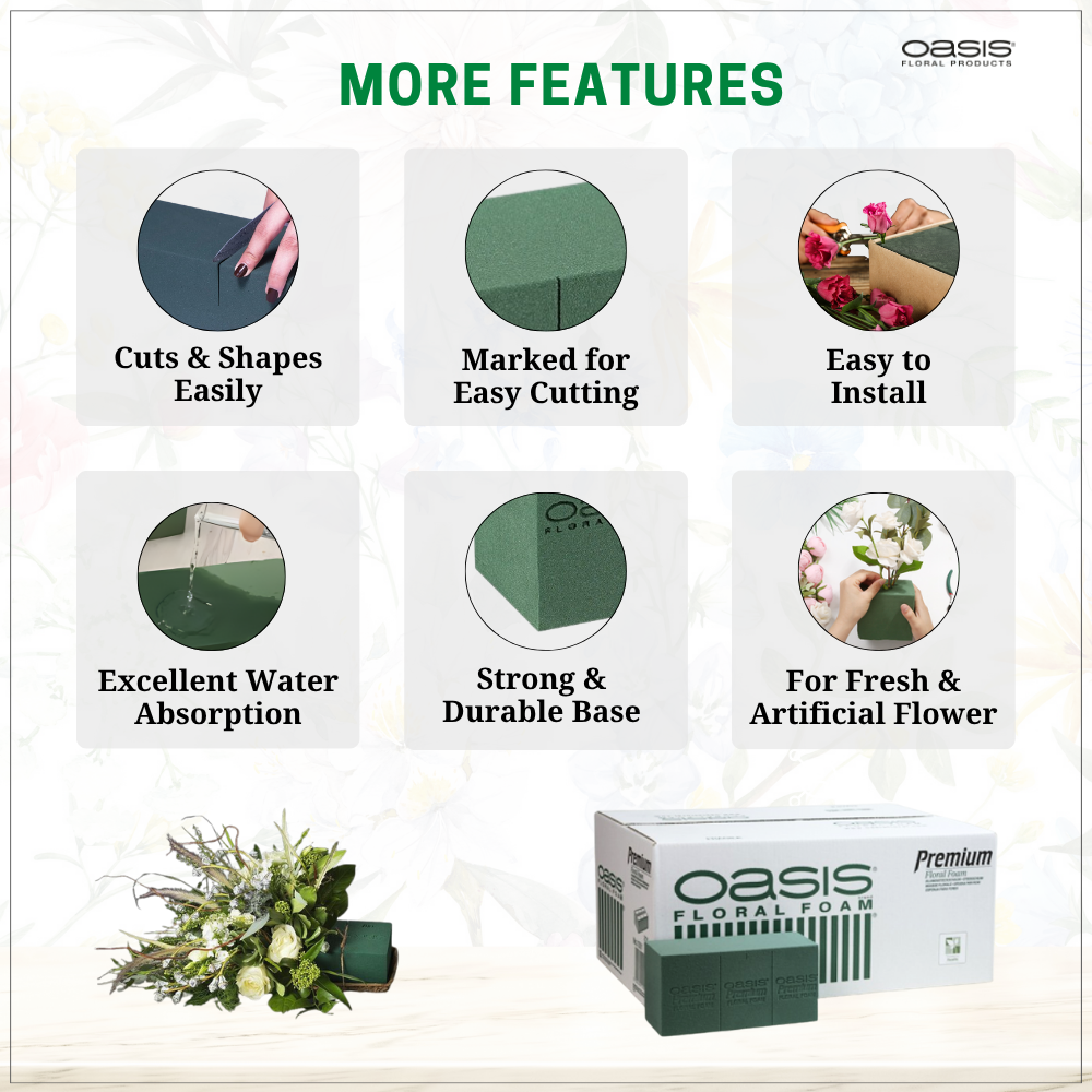 Oasis Premium Floral Foam Bricks for Fresh Fowers