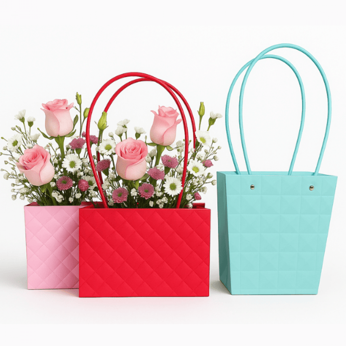 Embossed Bags for Flowers & Gift Hampers (10 Nos)