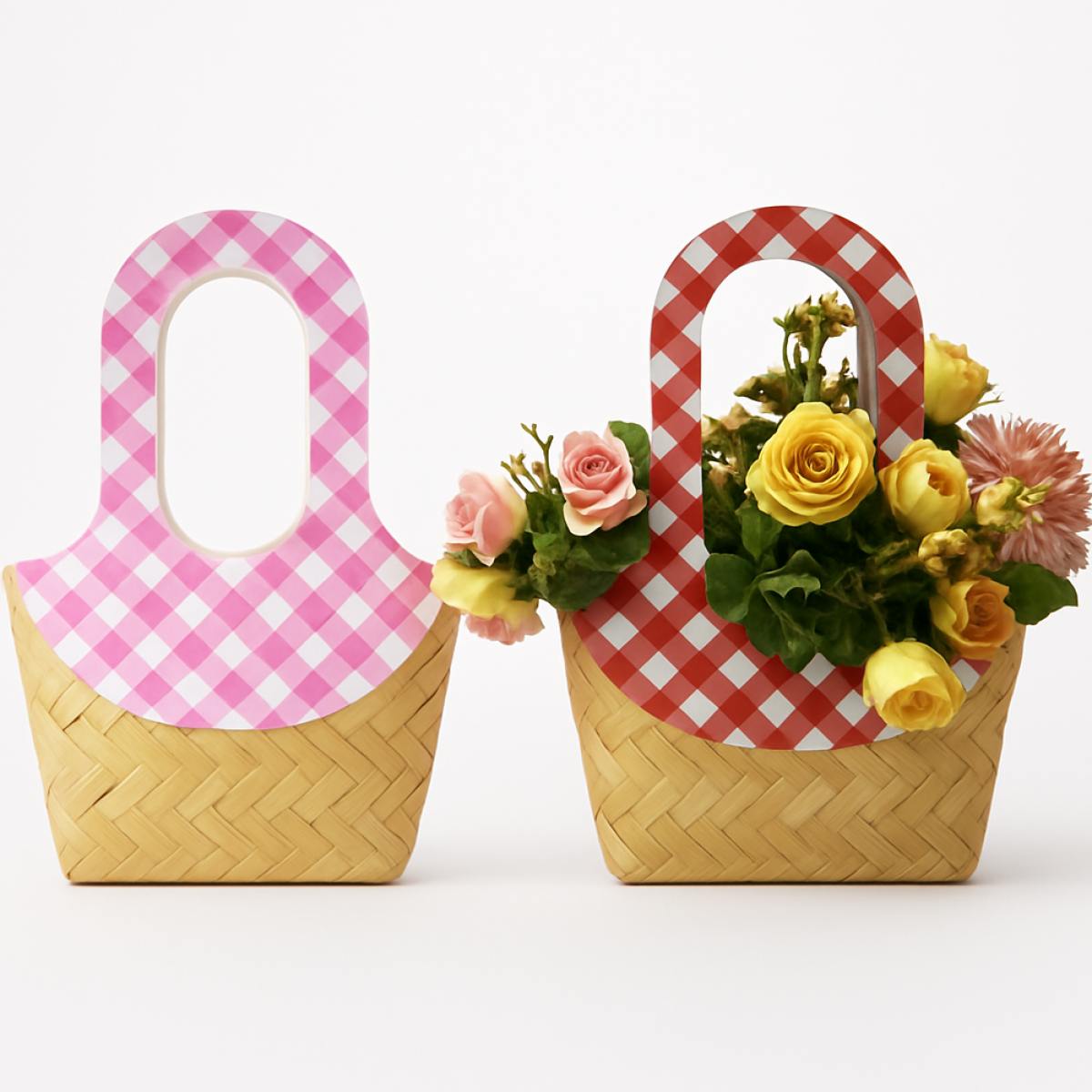 Cane Design Bags for Flowers & Gift Hampers (10 Nos)