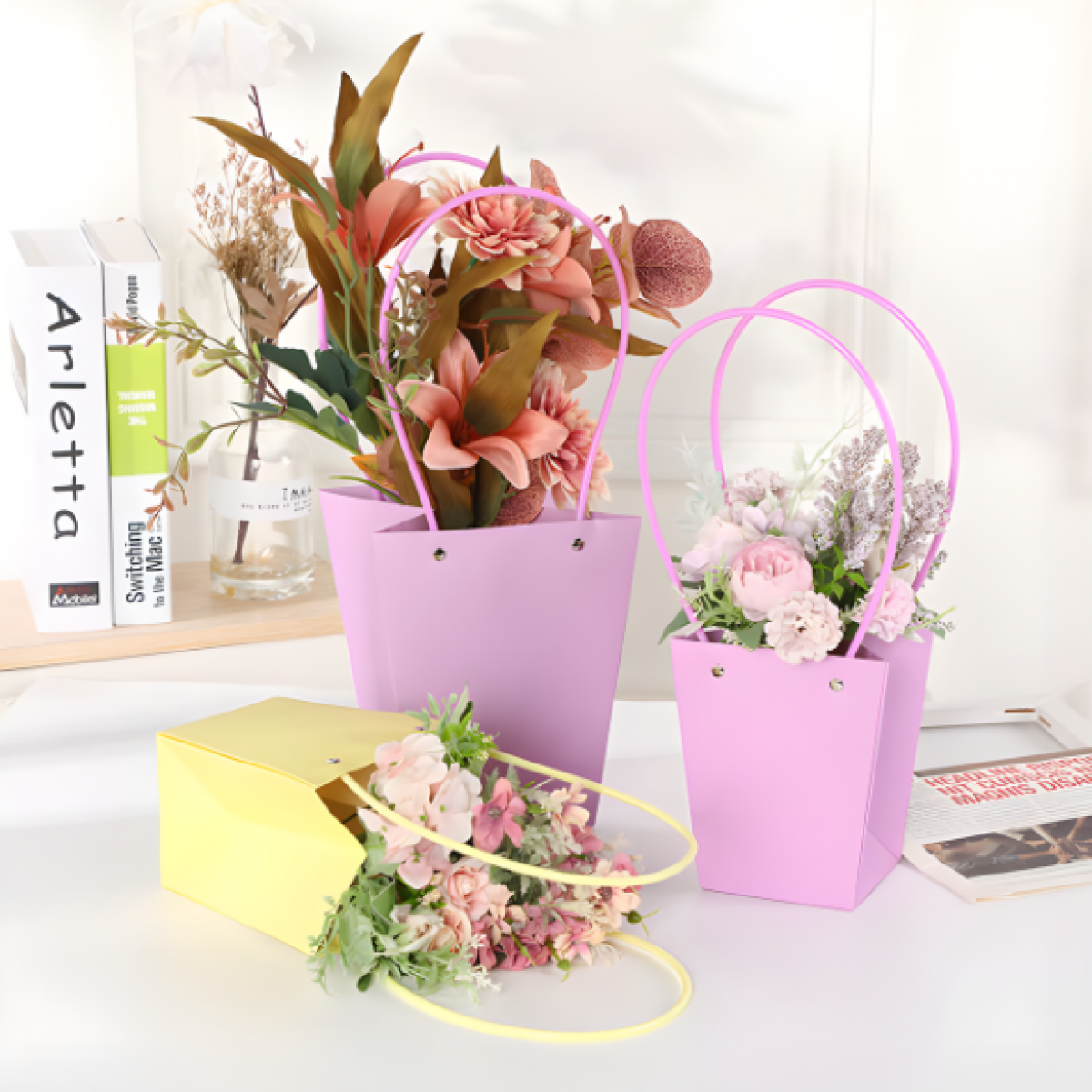 Conical Bags for Flowers & Gift Hampers (10 Nos) Small/ Medium