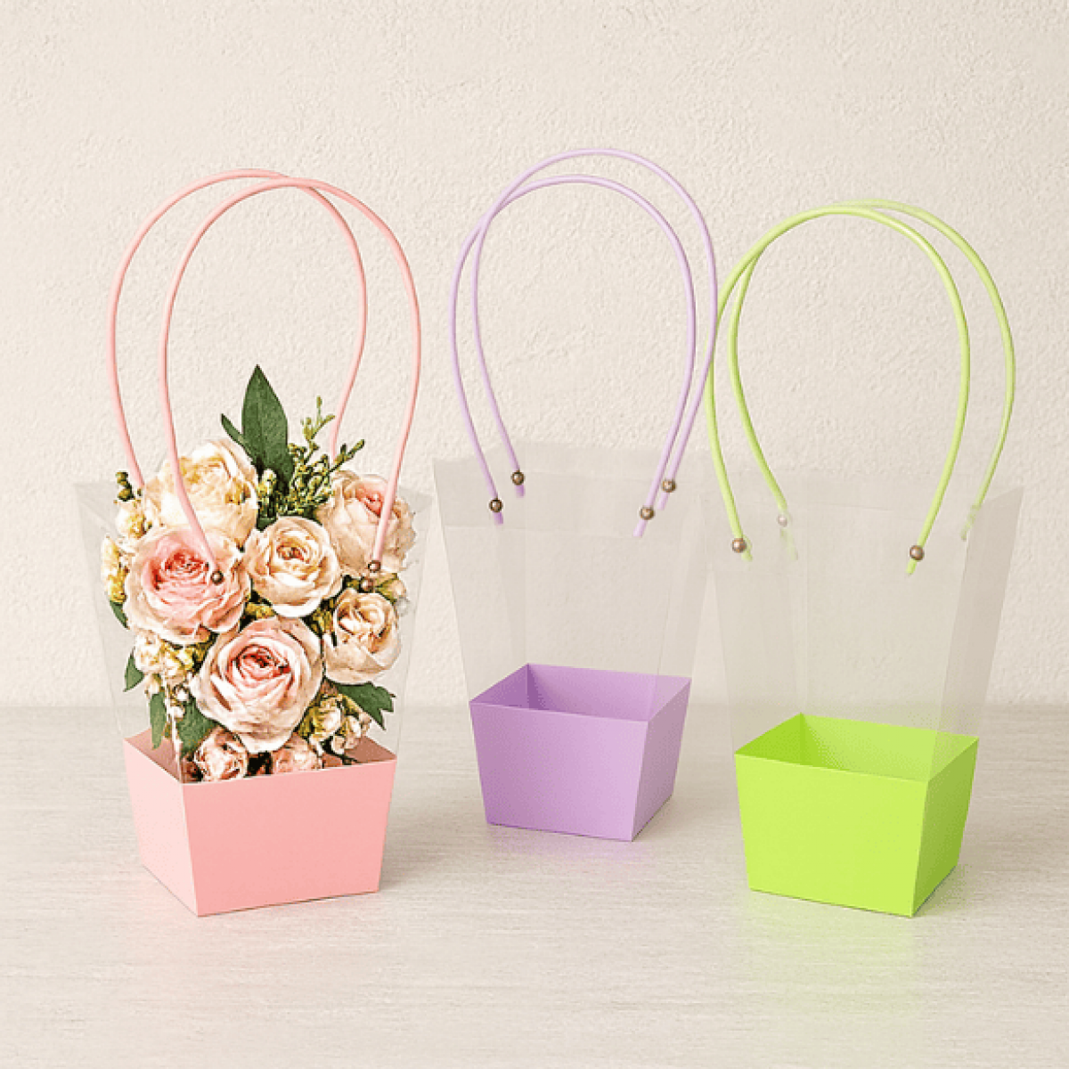 Dual Colour Conical Bags for Flowers & Gift Hampers (10 Nos)