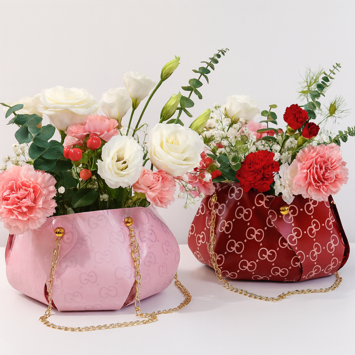 Pinwheel Design Bags for Flowers & Gift Hampers (5 Nos)