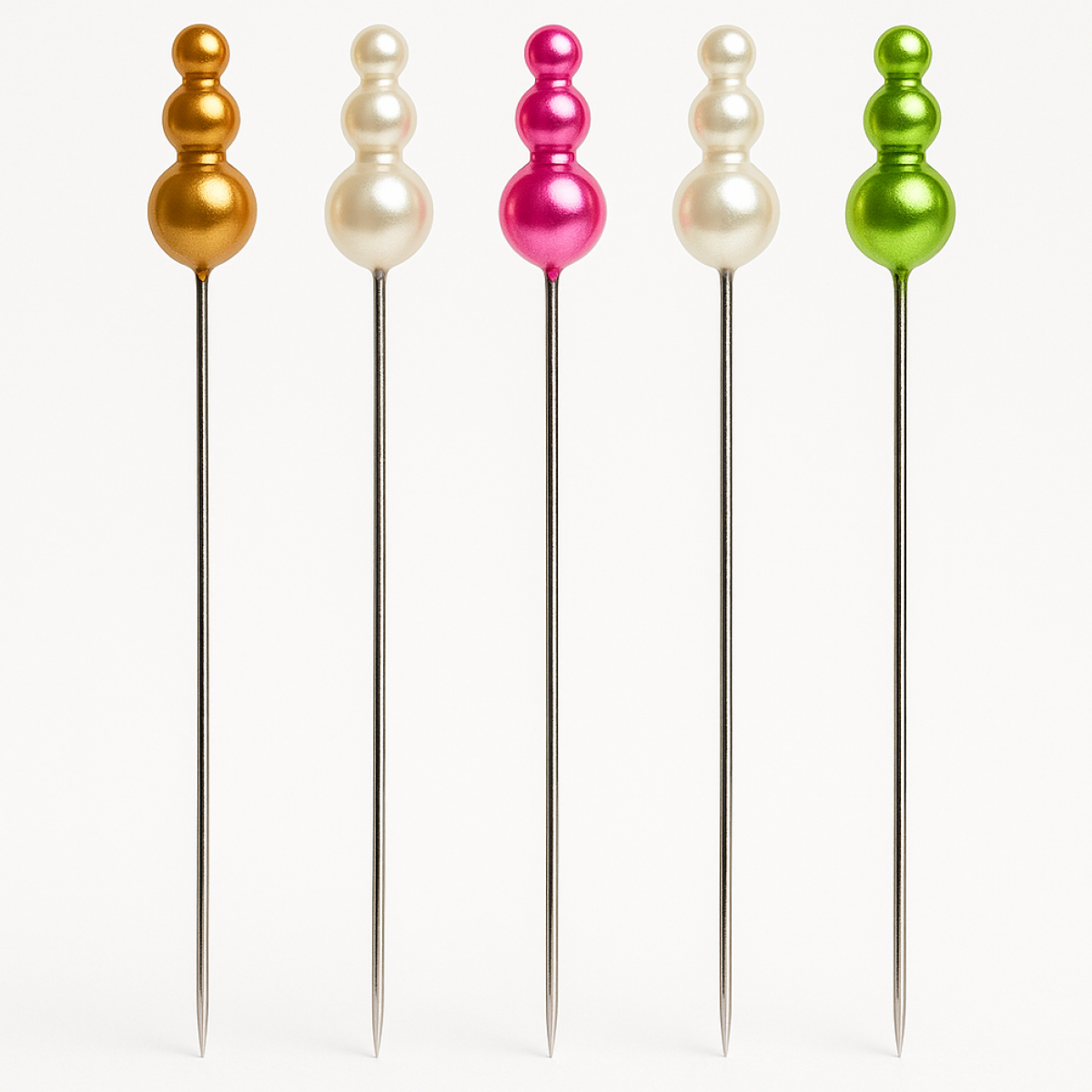 Triple Pearl Pin (72 Nos) 3 Inch