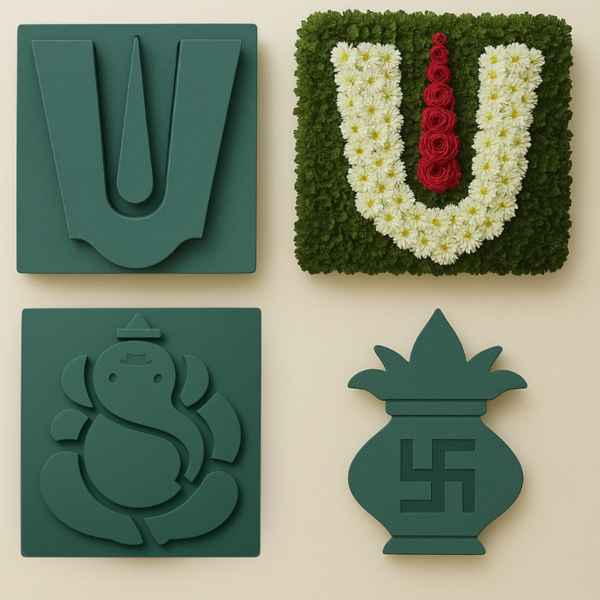 Floral Foam 3D Shape (1 No) 24 x 24 inch